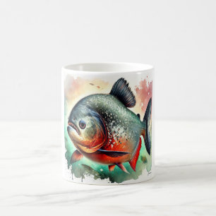 Piranha Majesty 260824AREF114 - Watercolor Coffee Mug
