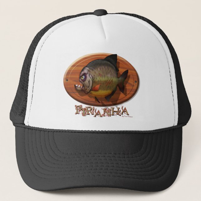 Piranha Mount Trucker Hat (Front)