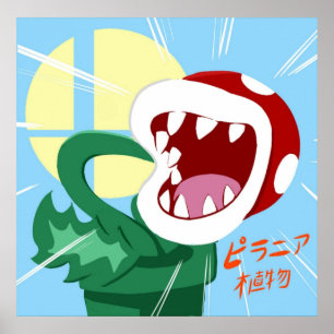 Piranha Plant in Smash Poster