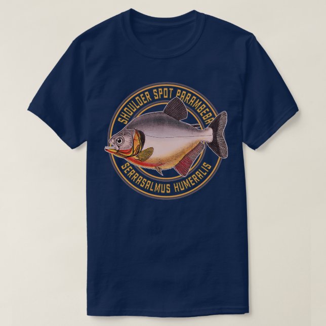 Piranha Serrasalmus Monsterfish Monster Fish Aquar T-Shirt (Design Front)
