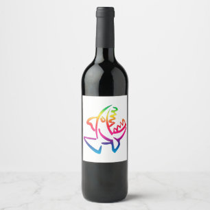 Piranha Wine Label