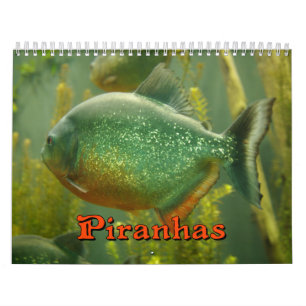 Piranhas Wall Calendar