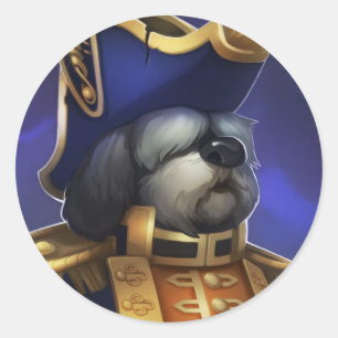 Pirate101 The Commodore Classic Round Sticker