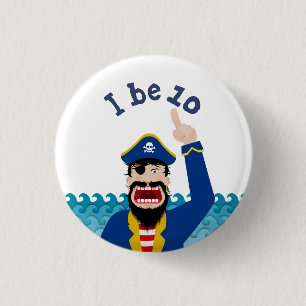 Pirate 3 Cm Round Badge