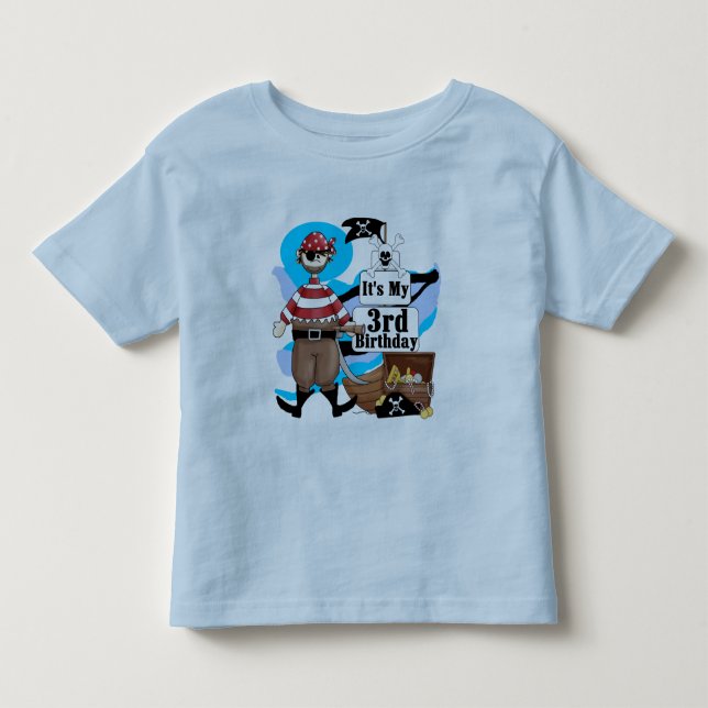 Pirate 3rd Birthday Tshirts and Gifts (Front)