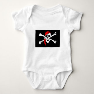 pirate-47705 pirate flag bones skull danger baby bodysuit