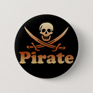 Pirate 6 Cm Round Badge