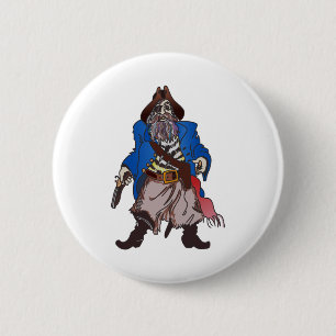 PIRATE 6 CM ROUND BADGE