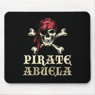 Pirate Abuela Skull Matching Grandma Halloween Cos Mouse Mat