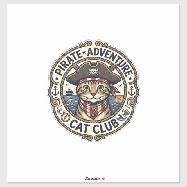 Pirate Adventure Cat POD Vector Art - Pirate Adven (Sheet)