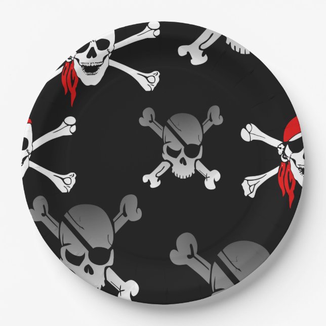  Pirate Adventure Paper Plate (Front)