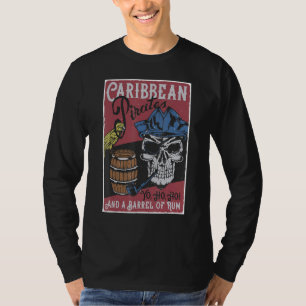 Pirate And A Barrel Of Rum Yo Ho Ho T-Shirt