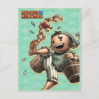 Pirate and Crab Postcard
