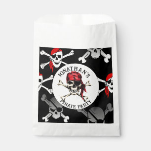 PIRATE AND CROSS BONES  FAVOUR BAGS
