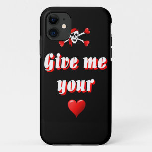 Pirate and hearts iPhone 11 case