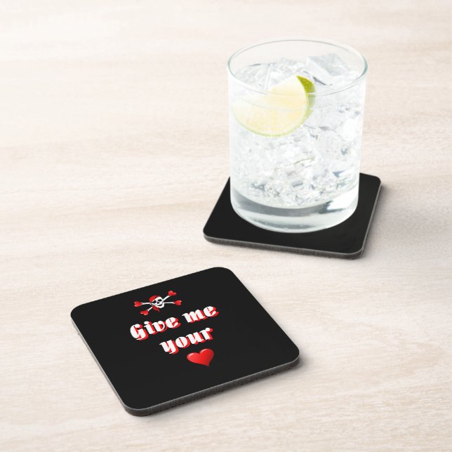 Pirate and hearts coaster (Right Side)