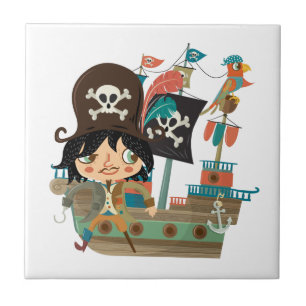 Pirate and Pirate Ship Tile