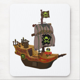 Pirate Andy on a Ship Mouse Mat