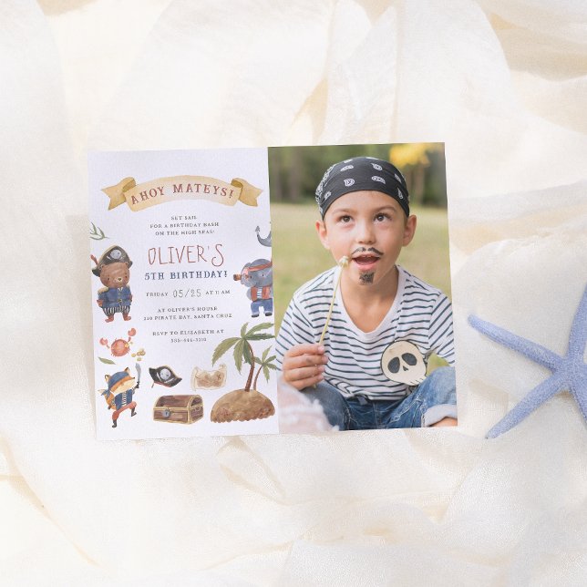 Pirate Animals Budget Photo Birthday Party (Creator Uploaded)