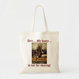 Pirate - Arrr... Personalised Booty Canvas Tote