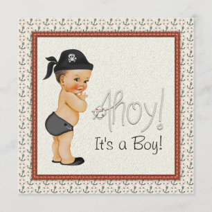 Pirate Baby Shower Invitation