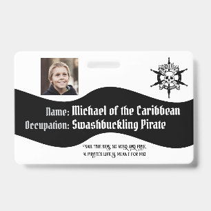 Pirate Badge ID Badge