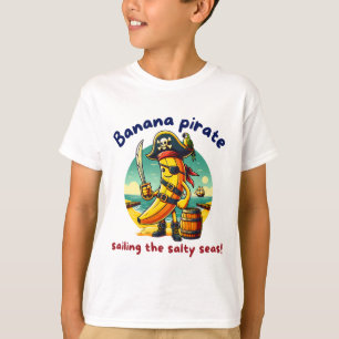 Pirate Banana Adventure by the Sea T-Shirt