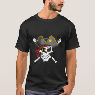 Pirate Baseball Skull Fans Of Pittsburgh T-Shirt