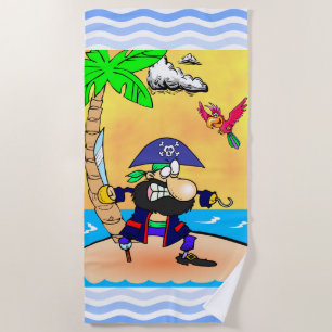 Pirate Beach Towel