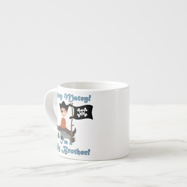 Pirate Big Brother Espresso Cup (Front Left)