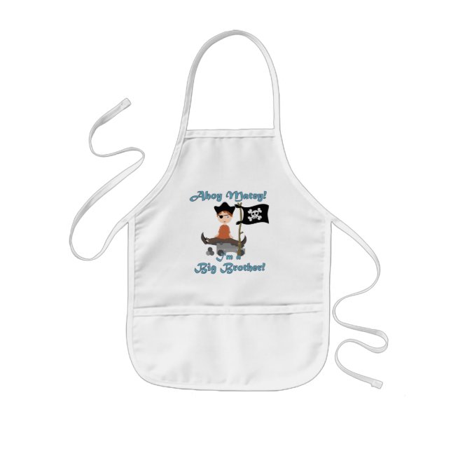 Pirate Big Brother Kids Apron (Front)