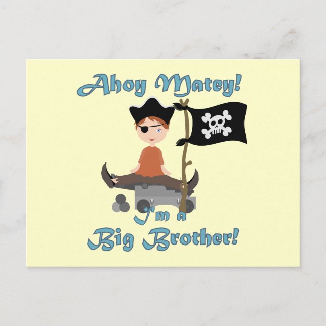 Pirate Big Brother Postcard (Front)