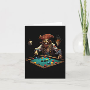 Pirate Billiards Pool Player Buccaneer Sports 1 Card
