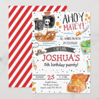 Pirate Birthday Ahoy Pirate Boy Party
