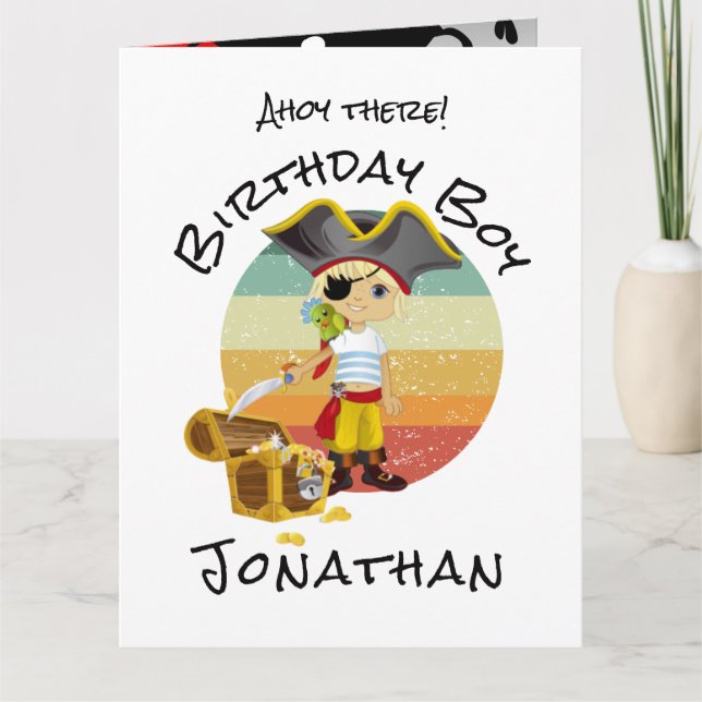 Pirate Birthday Card (Front)