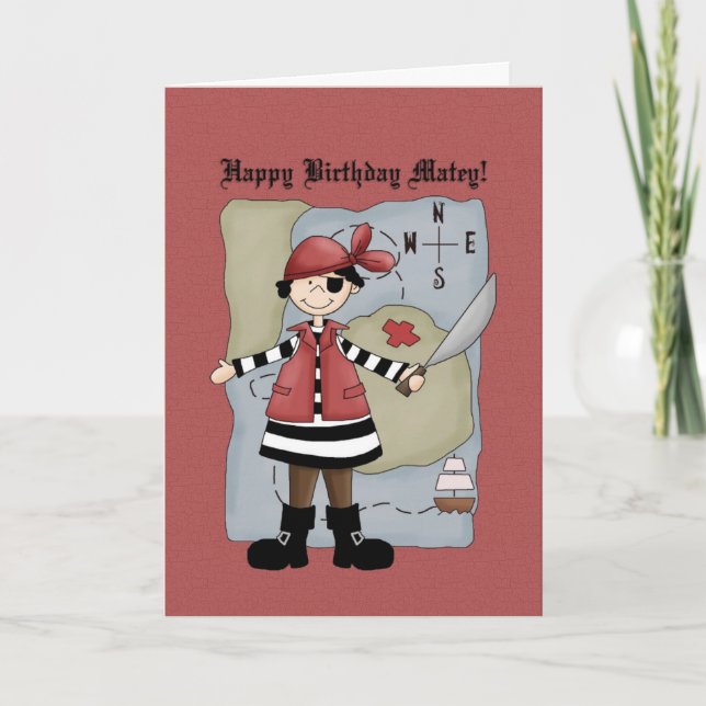 Pirate Birthday Card (Front)