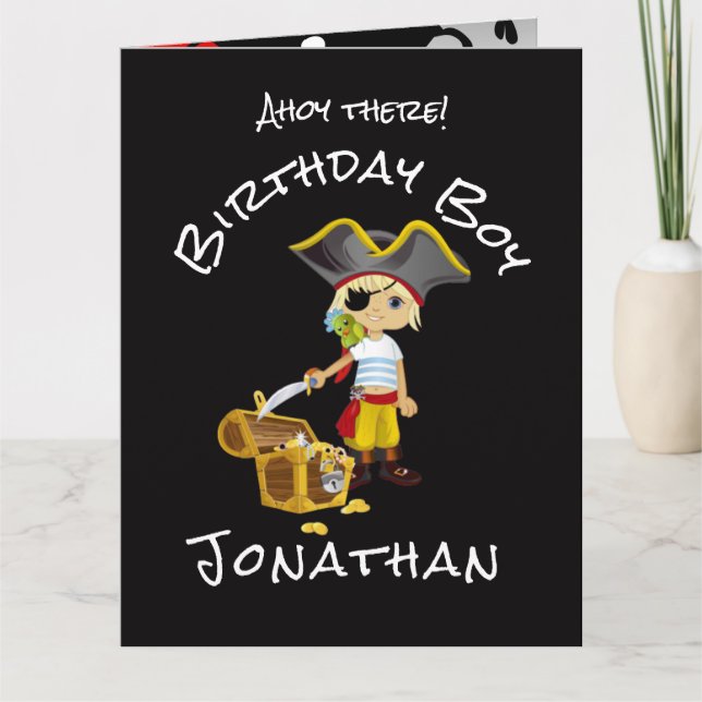 Pirate Birthday Card (Front)