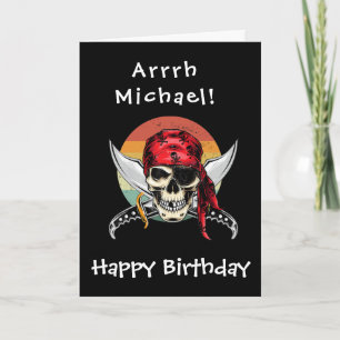 Pirate Birthday Card