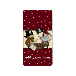 Pirate Birthday Hershey Mini Candy Wrapper Labels