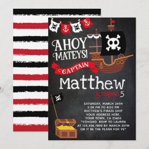Pirate Birthday Invitation