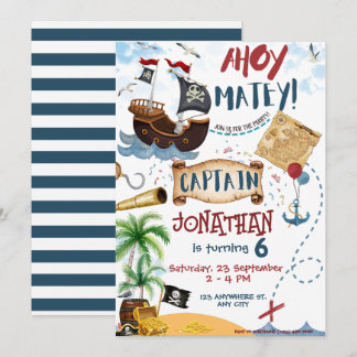 Pirate Birthday Invitation