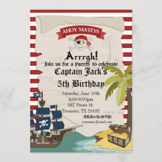 Pirate Birthday Invitation