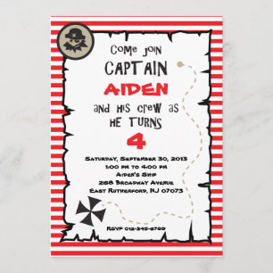 Pirate Birthday Invitation