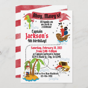 Pirate Birthday Invitation
