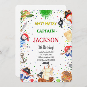 Pirate Birthday Invitation