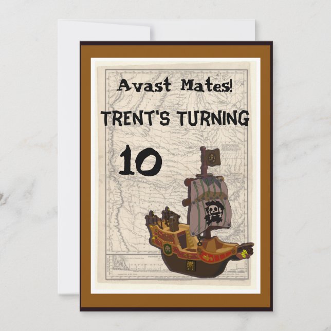 Pirate Birthday Invitation (Front)