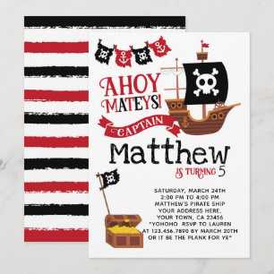 Pirate Birthday Invitation