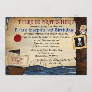 Pirate Birthday Invitation