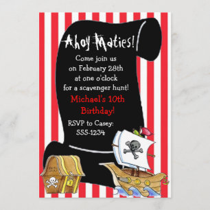 Pirate Birthday Invitations