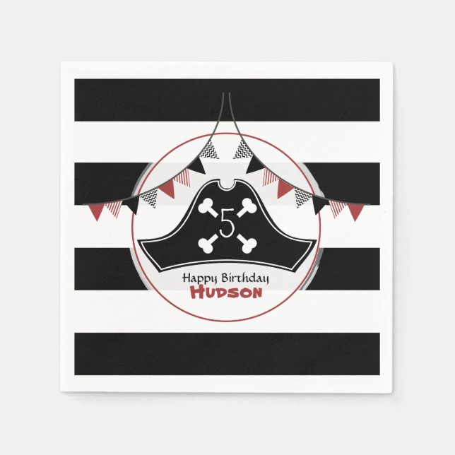 Pirate Birthday Napkins (Front)